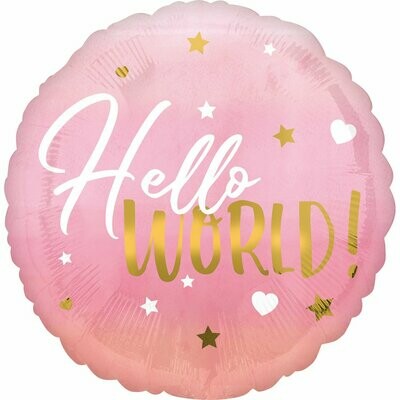 Foil μπαλόνι HELLO WORLD 18"