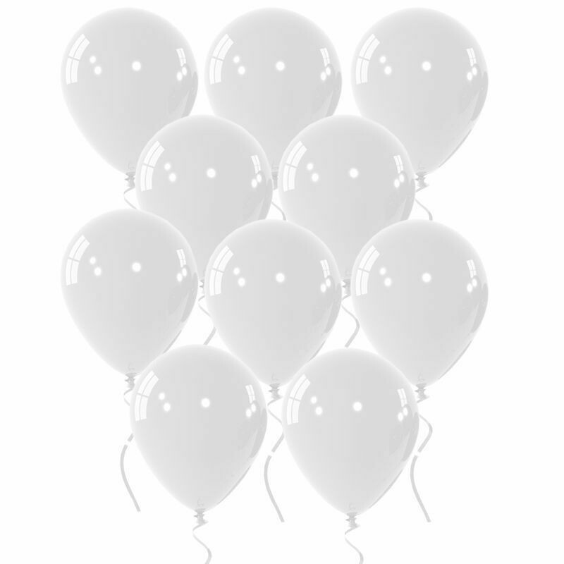 Μπαλόνι λευκό 5" 1τμχ