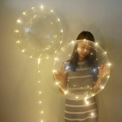 Μπαλόνι φωτιζόμενο 24 ιντσών LED λευκό