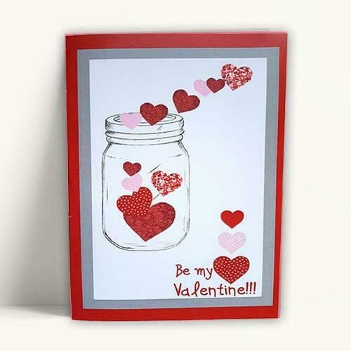 Κάρτα Βαλεντίνου Jar 'Be my Valentine'