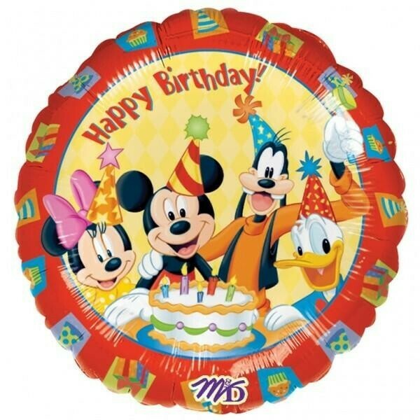 Mickey Mouse and Friends &#39;Happy Birthday&#39; Foil Balloon 18&quot;