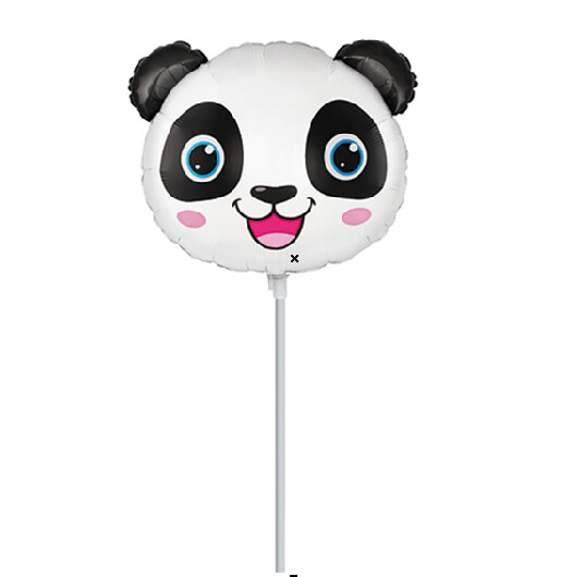 14" Κεφάλι Panda Foil Μπαλόνι