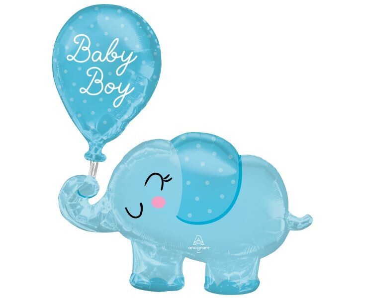 Μπαλόνι Φοιλ Σχήμα Ελέφαντας Baby Boy 30"