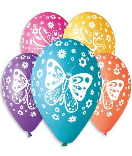 12″ Μπαλόνι τυπωμένο Πεταλούδες