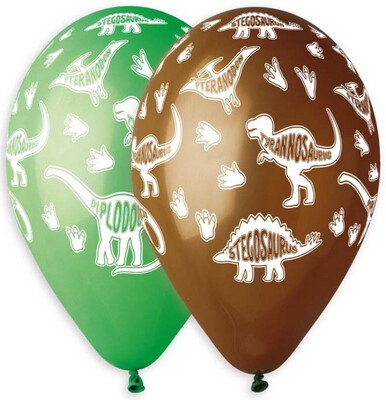 12″ Μπαλόνια τυπωμένα Δεινόσαυροι (1τμχ)