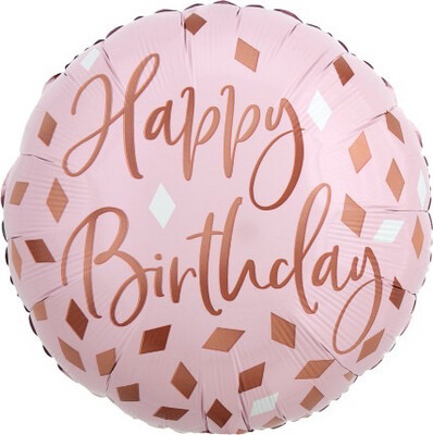 17″ Μπαλόνι Birthday Blush