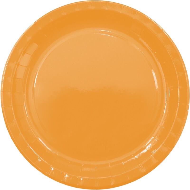 Πιάτα Πορτοκαλί Μεγάλα 8τμχ