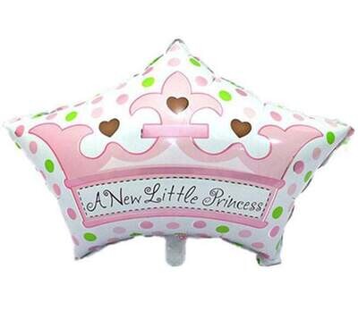 Μπαλόνι γέννησης Στέμα ‘New little Princess’ 68 εκ