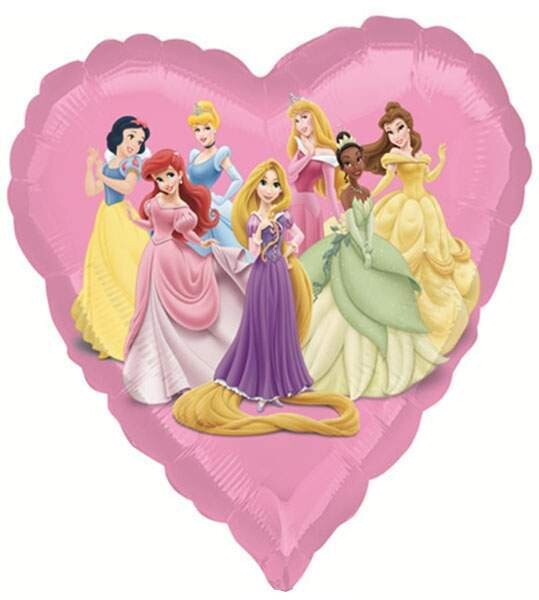 18″ Μπαλόνι ροζ καρδιά Πριγκίπισσες Disney