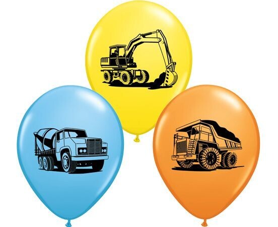 Μπαλόνια 11" Construction Trucks Assortment(1τμχ)