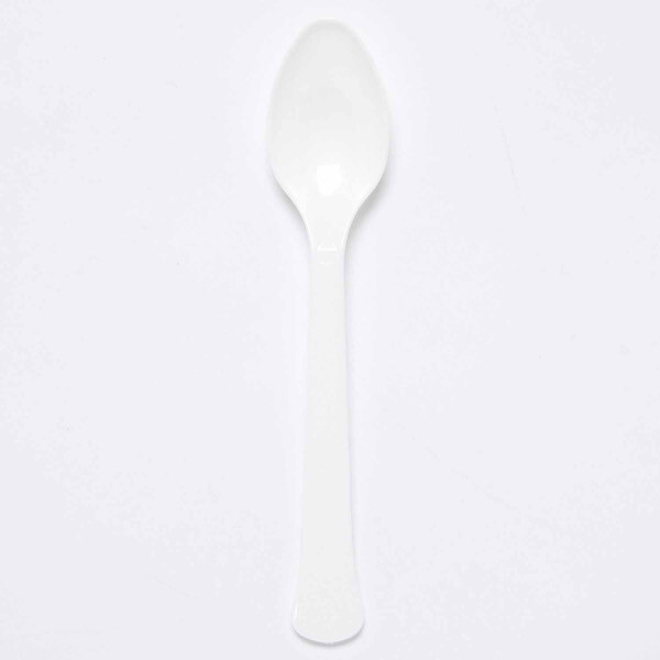 Κουταλάκια Λευκά Coconut / 24 τεμ