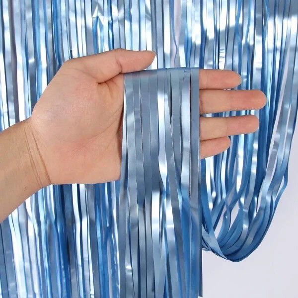 Γαλάζια foil Κουρτίνα Διακόσμησης