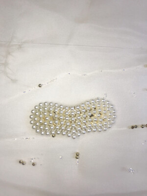 κοκαλάκι μαλλιών με πέρλες