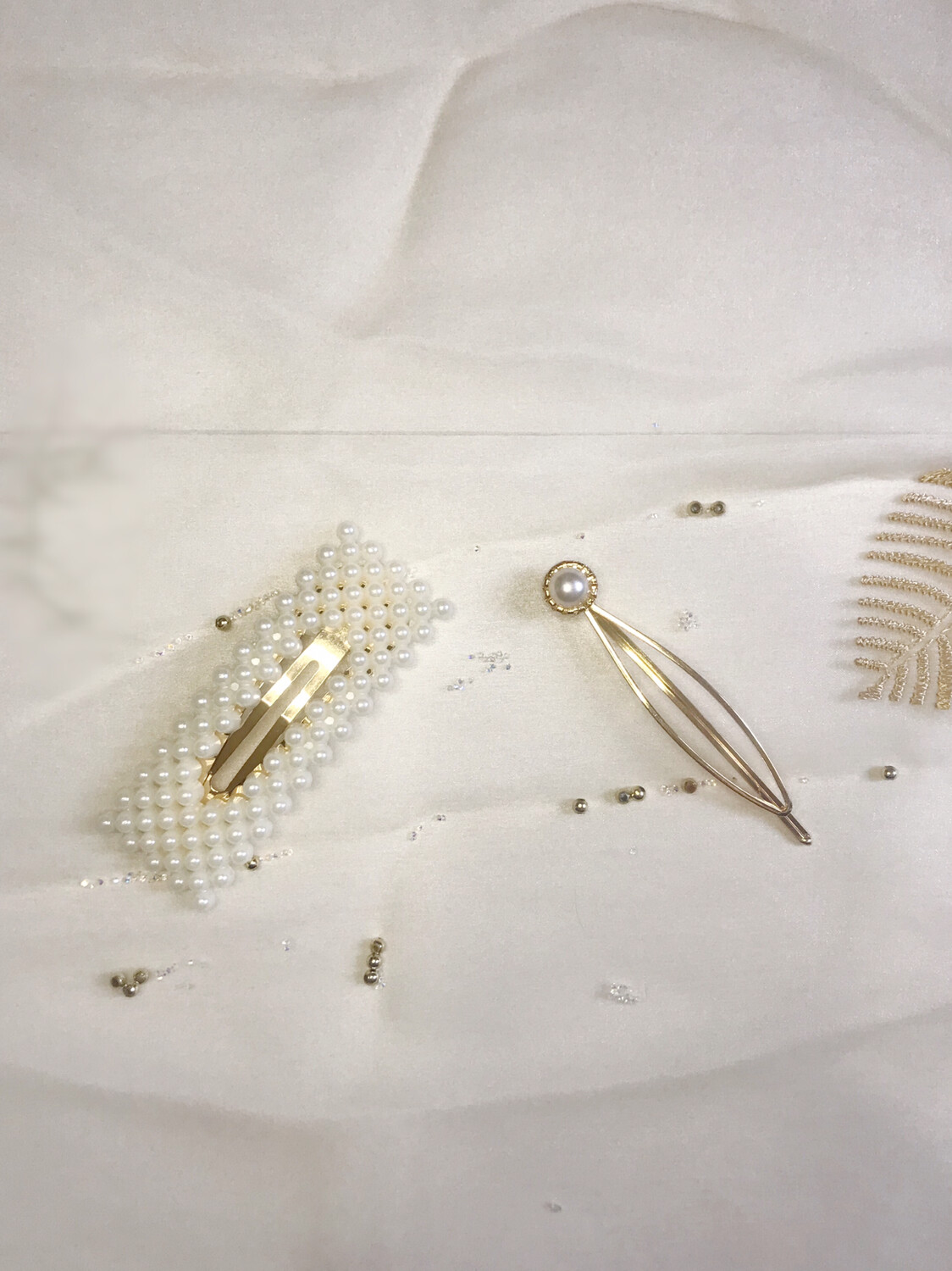 Σετ κοκαλάκια μαλλιών με πέρλες