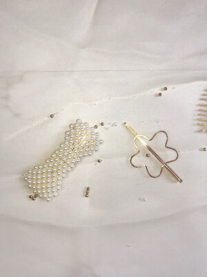 Σετ κοκαλάκια μαλλιών με πέρλες