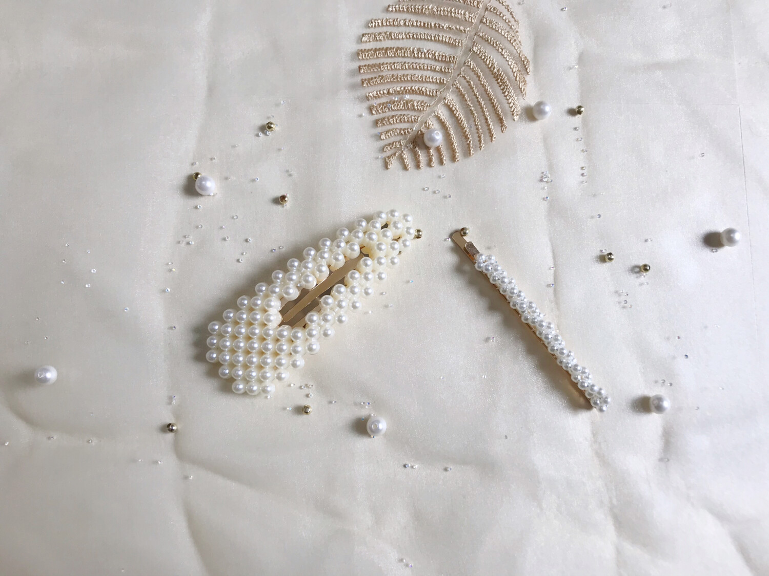 Σετ κοκαλάκια μαλλιών με πέρλες