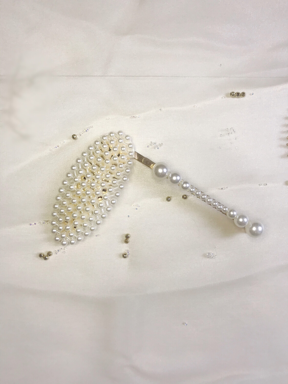 Σετ κοκαλάκια μαλλιών με πέρλες