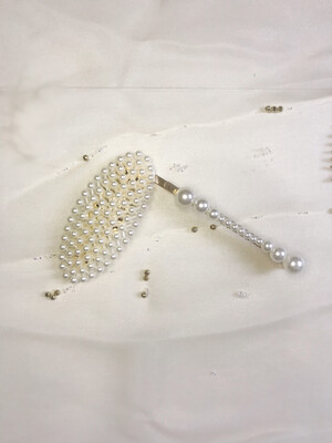 Σετ κοκαλάκια μαλλιών με πέρλες