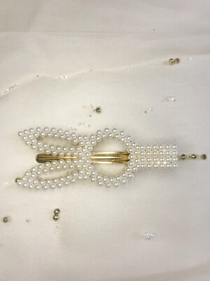 κοκαλάκι μαλλιών με πέρλες