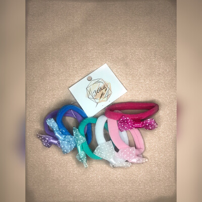 Λαστιχάκια μαλλιών με φιογκάκι