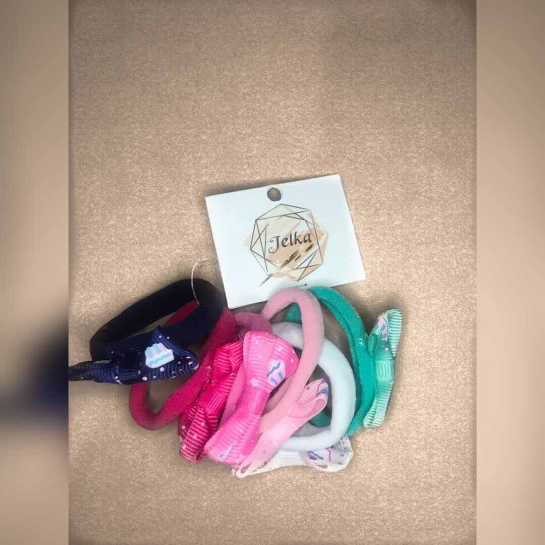 Λαστιχάκια μαλλιών με φιογκάκι