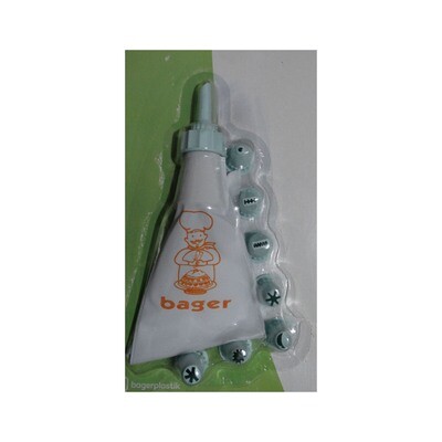 Κορνέ ζαχαροπλαστικής με 7 εξαρτήματα