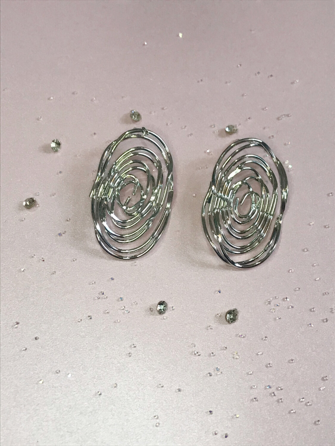 Ανοξείδωτα σκουλαρίκια ασημί