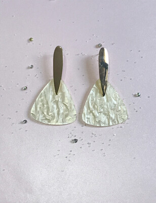 Σκουλαρίκια με εφέ γρανίτη