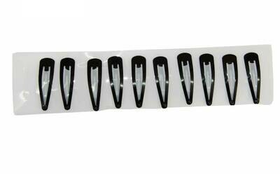 Κοκαλάκια μαλλιών μαύρα 10τμχ