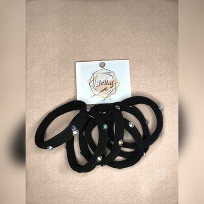 Σετ 6 λαστιχάκια με στρας