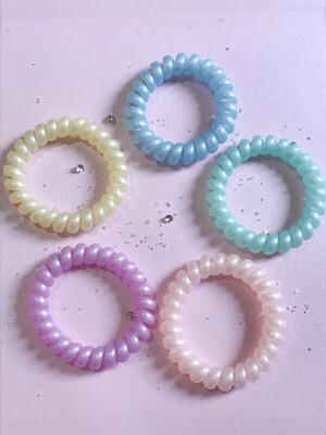 Λαστιχάκια σπιράλ χρωματιστά