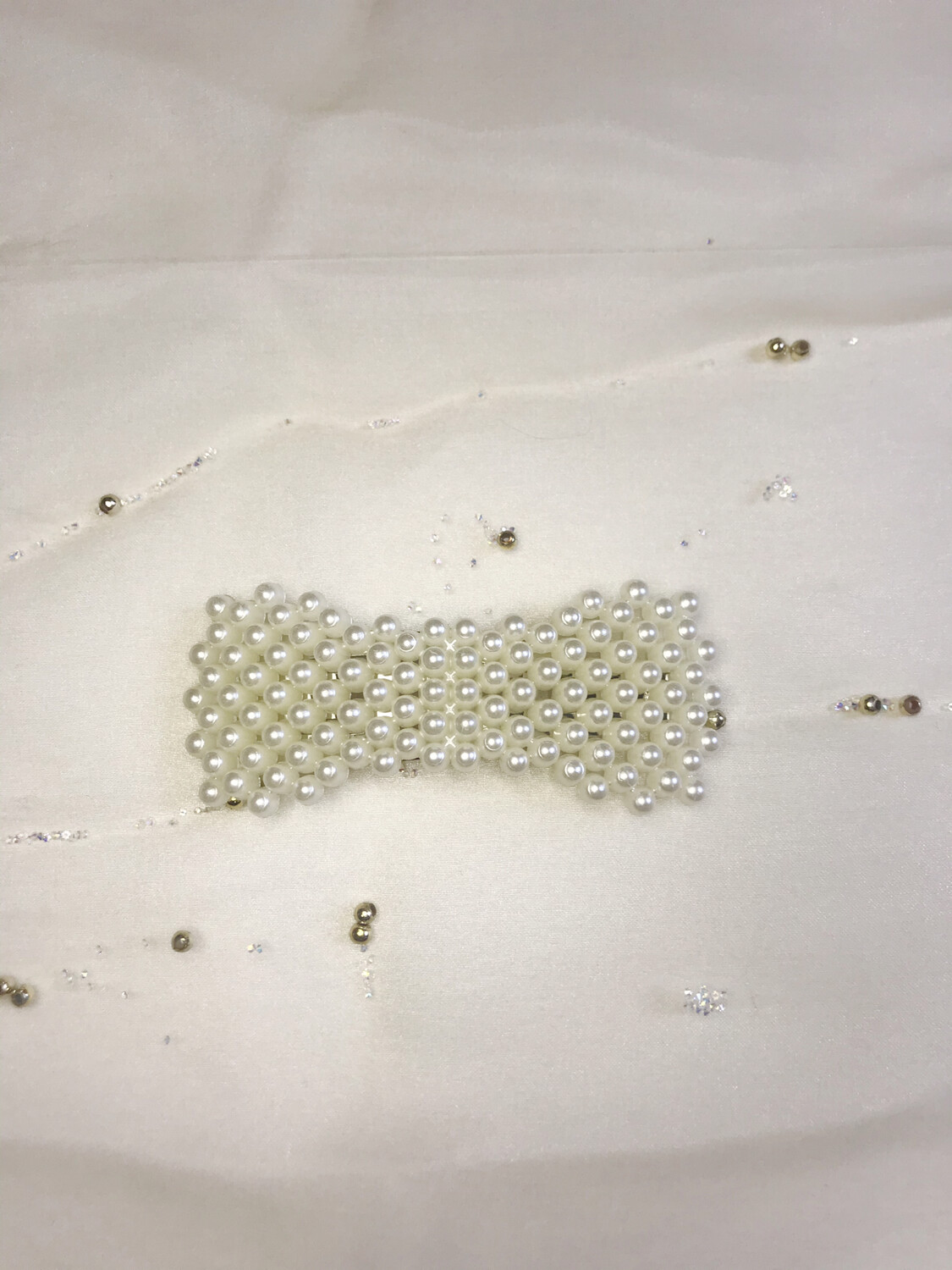 Κοκαλάκι μαλλιών φιόγκος με πέρλες