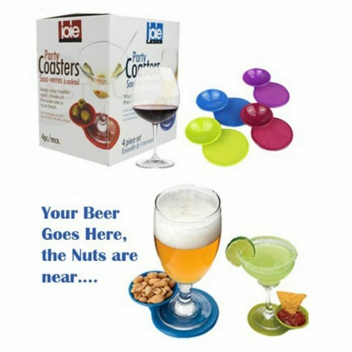 Σετ με 4 σουβέρ με βάση για συνοδευτικά