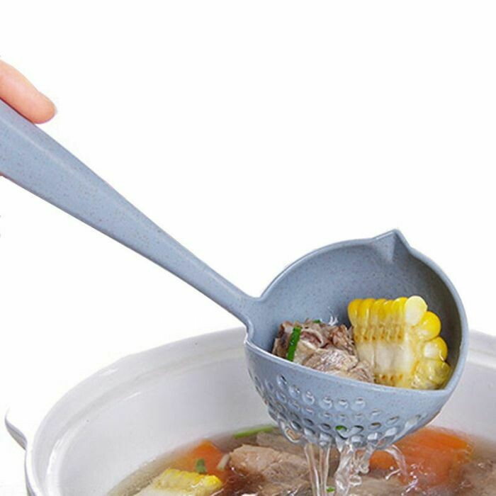 Τρυπητή κουτάλα σούπας 2 σε 1