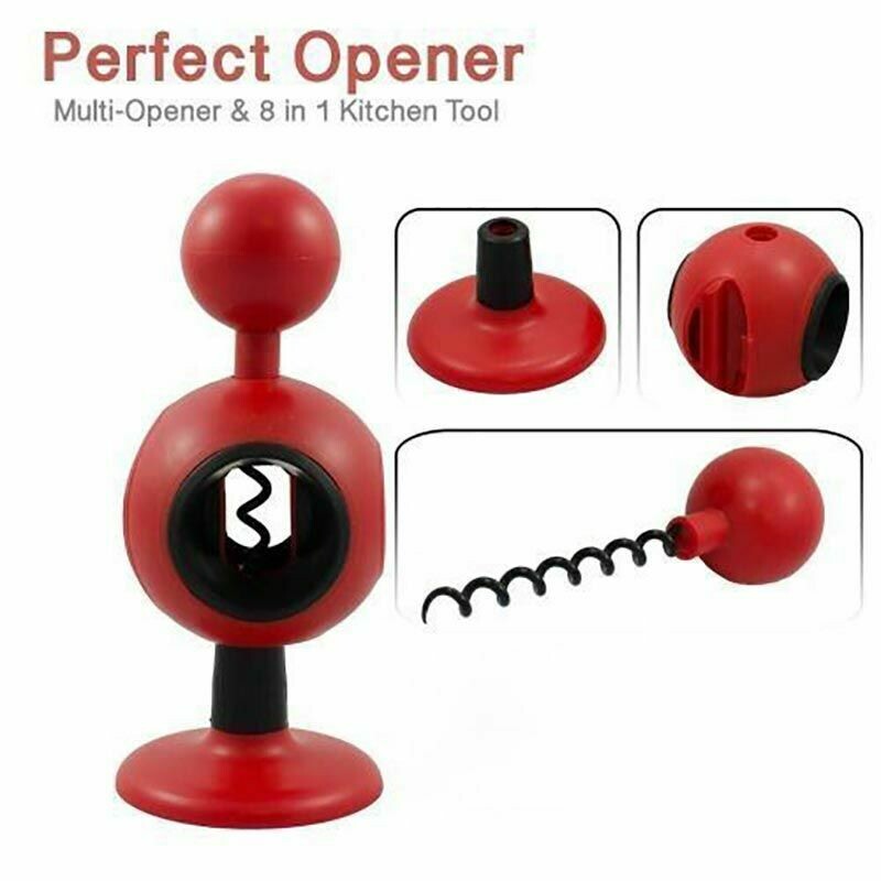 Πολυανοιχτήρι κουζίνας 8 σε 1 για όλα τα μπουκάλια και πώματα