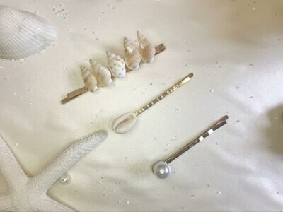 Σετ κλιπ μαλλιών κοχύλια