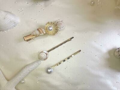 Σετ κλιπ μαλλιών κοχύλια