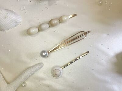 Σετ κλιπ μαλλιών κοχύλια