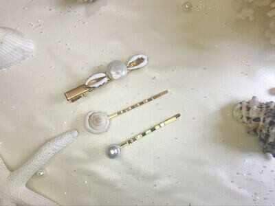 Σετ κλιπ μαλλιών κοχύλια