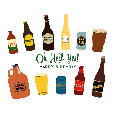 NEW 6 x Craft Beer Birthday Mixed Pack inc. personalised message!