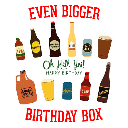 NEW EVEN BIGGER 10 x Craft Beer Birthday Mixed Pack inc. personalised message!