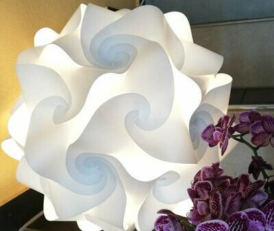 Puzzle Lampe classic in weiss, Made in Germany