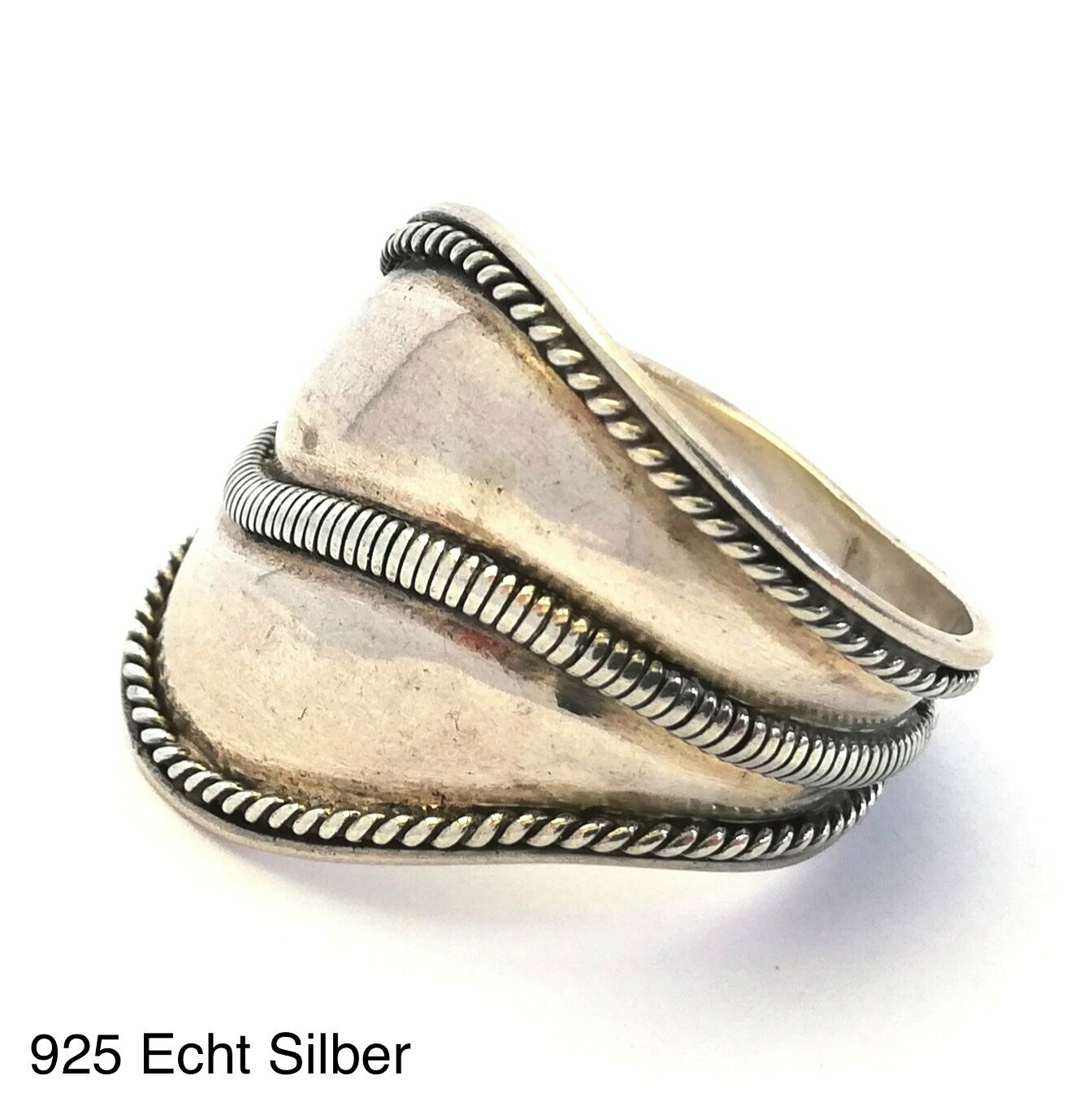 Echt Silber (925 ) Ring, handmade, Grösse 62