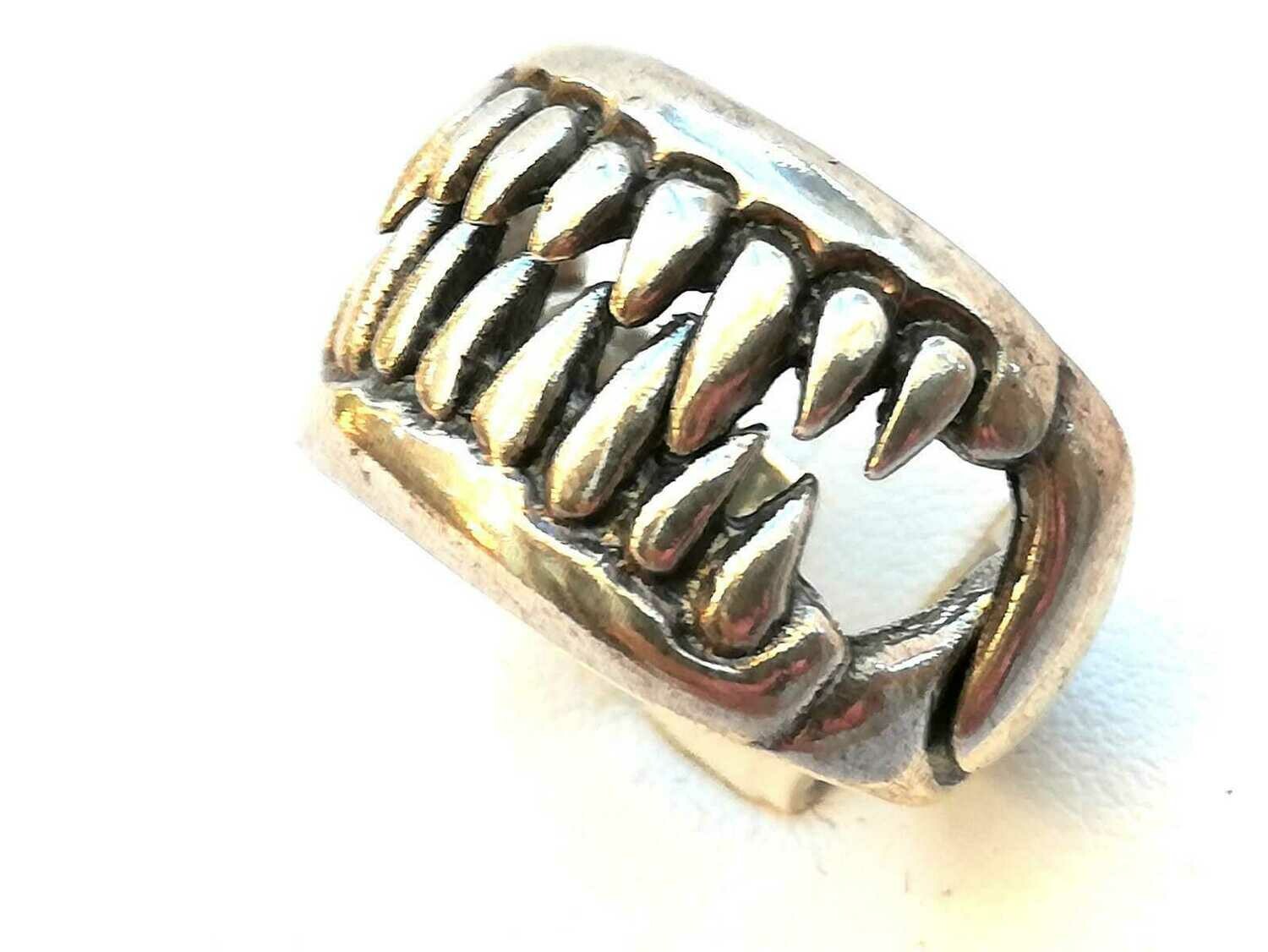 Gebiss, Echt Silber (925 ) Ring