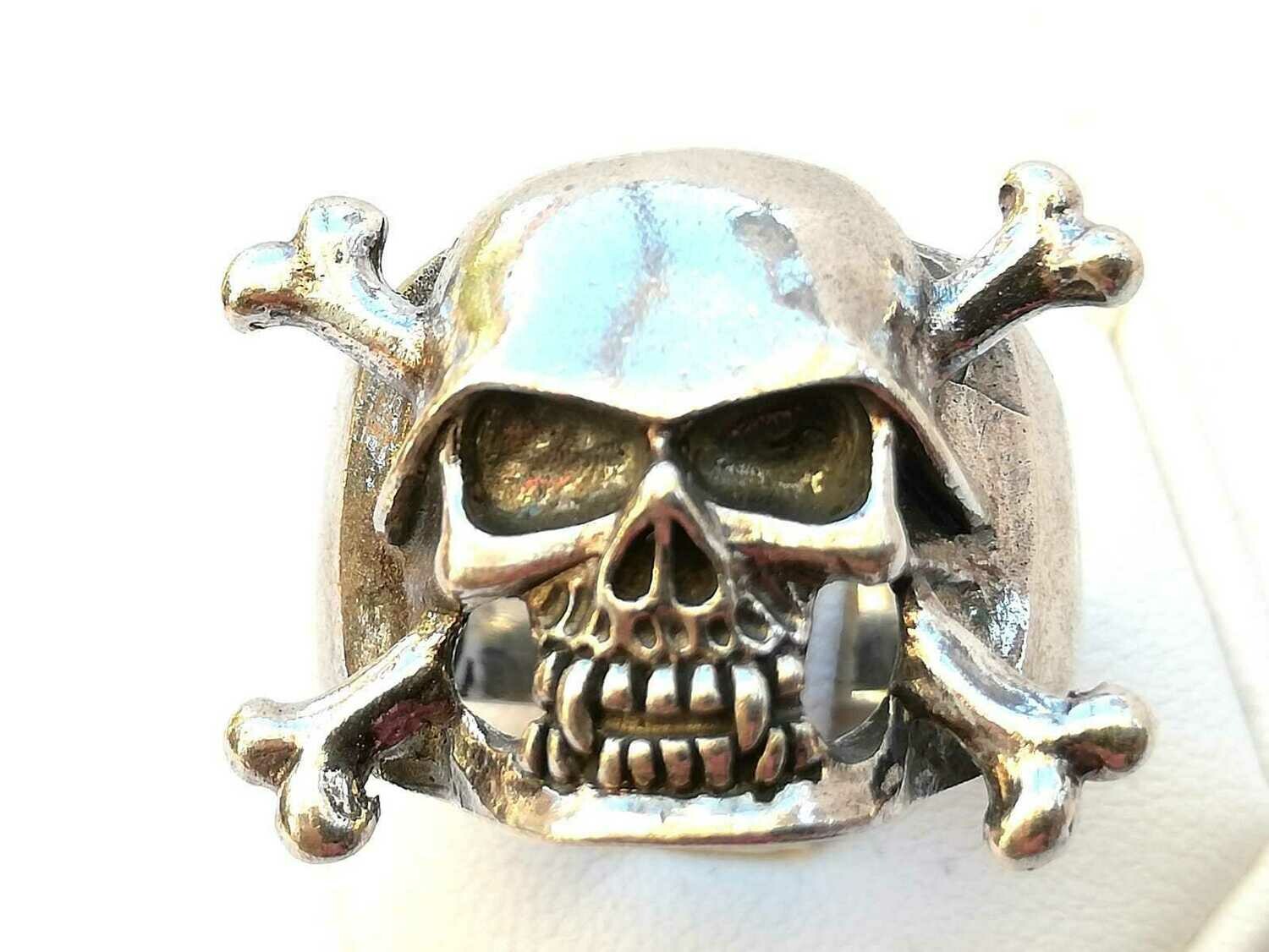 Totenkopf ,The Pirat, Echt Silber (925 ) Ring