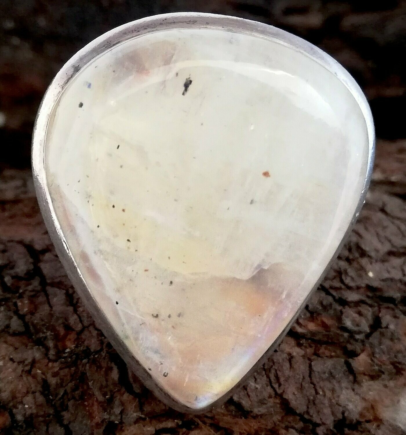 Mondstein Ring, Sterling Silber (925)