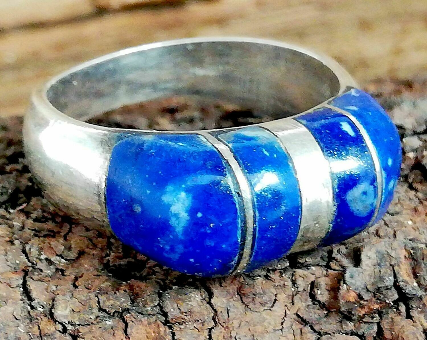 Lapis Lazuli Ring, 925 Sterling Silber