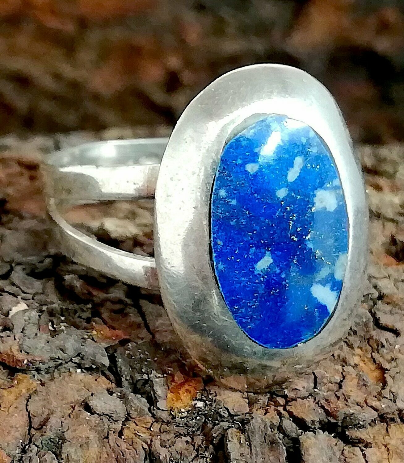 Lapis Lazuli Ring, 925 Sterling Silber
