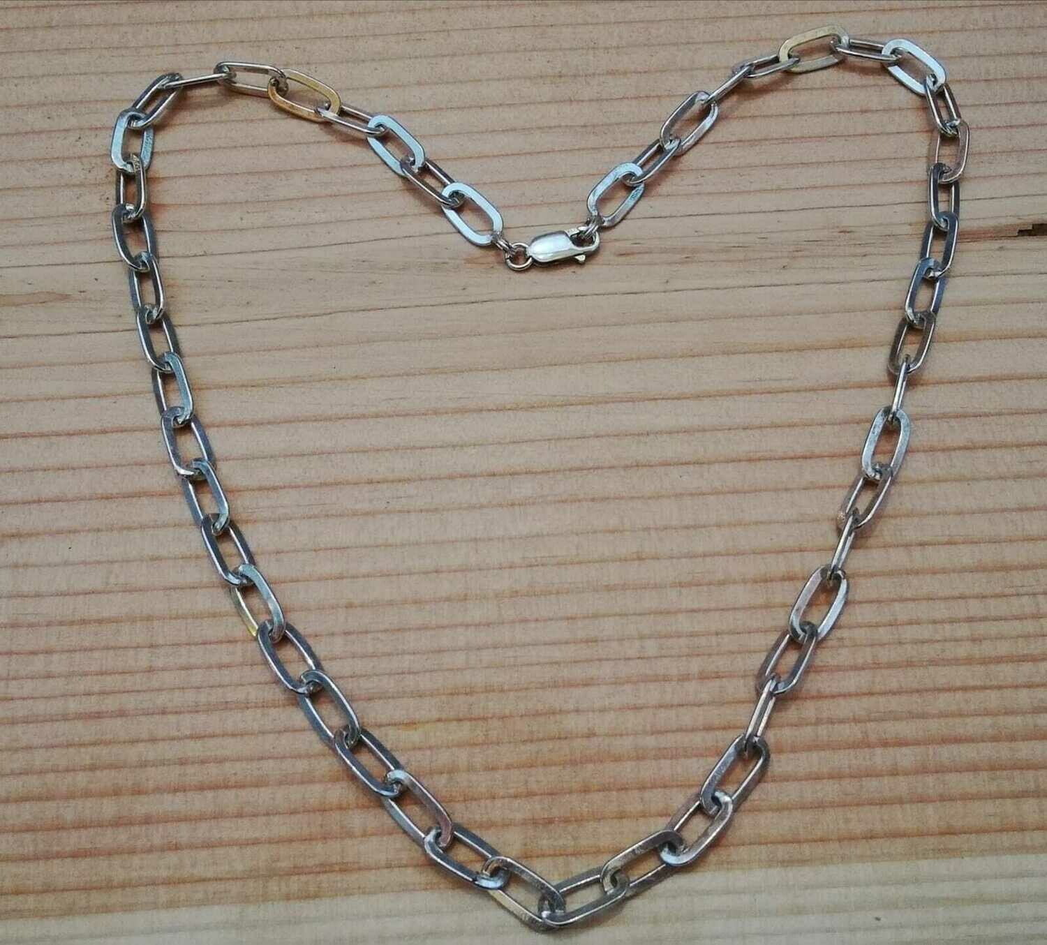 Glieder Kette, Hecho en Mexico (Hergestellt in Mexico) 925 Sterling Silber