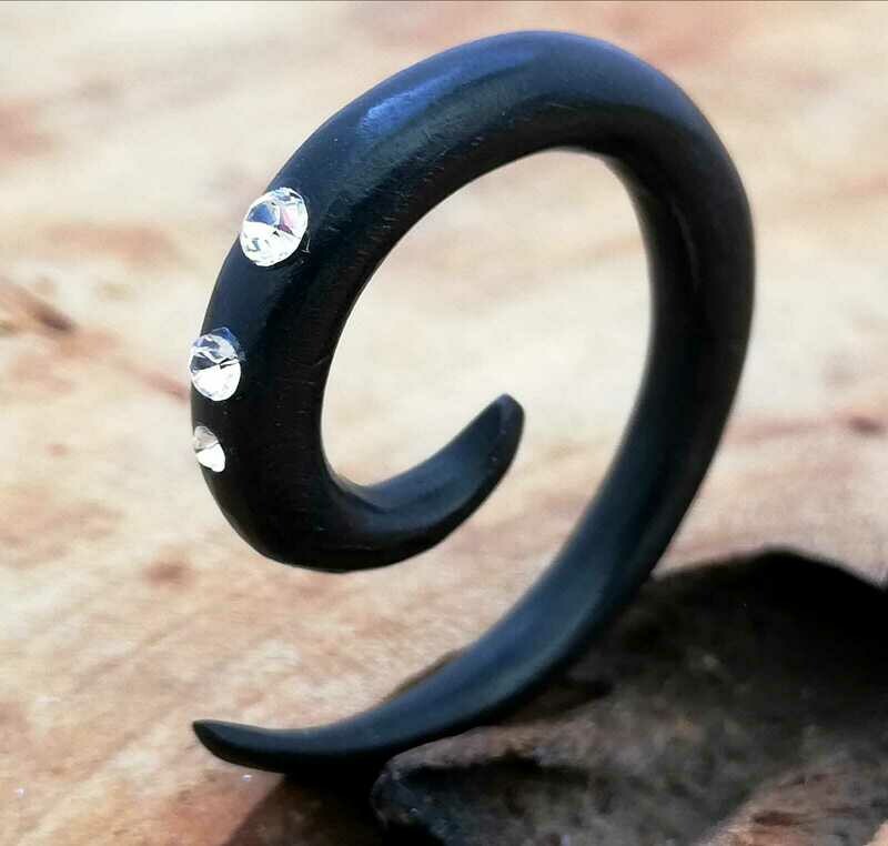 Holz Spirale mit Steinen, Stückpreis Holz Spirale mit Steinen, Stückpreis